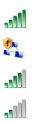 Wireless networks signal strength icons in Windows 7